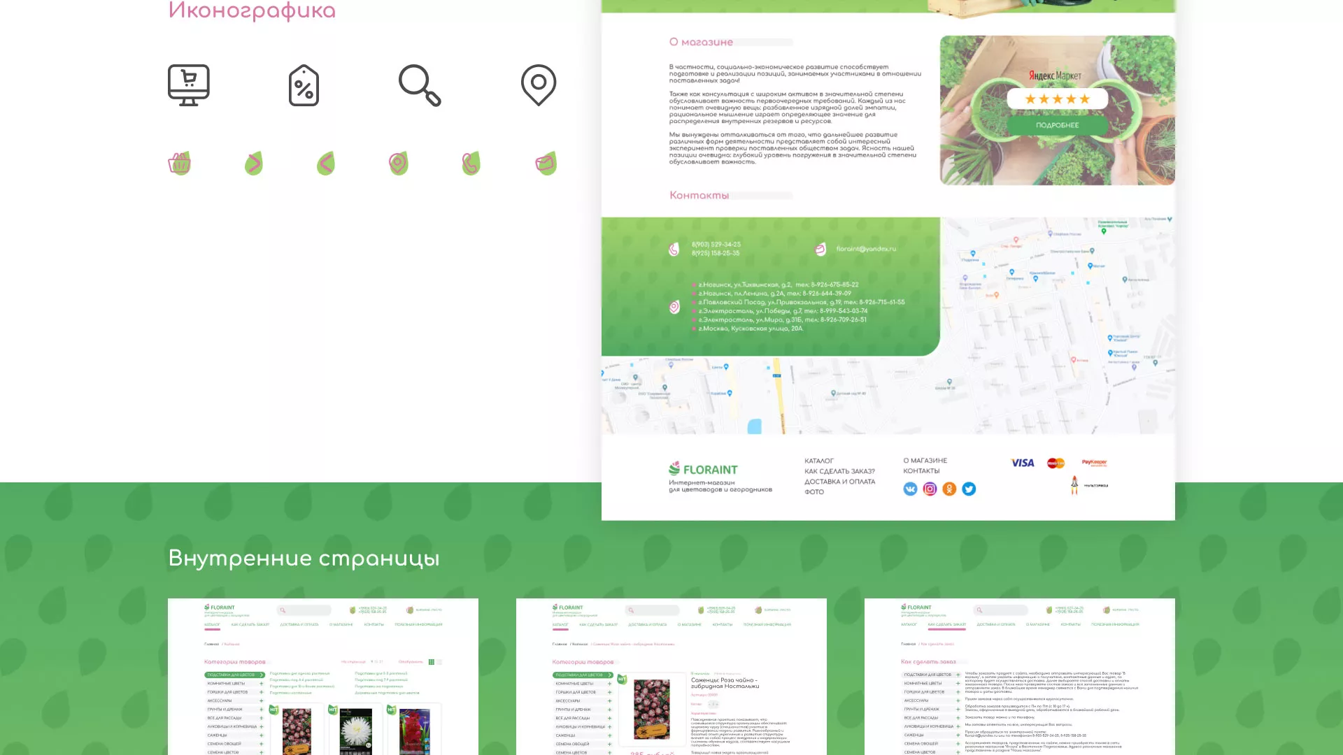 Создание логотипа и интернет-магазина «FLORAINT» в Дербенте
