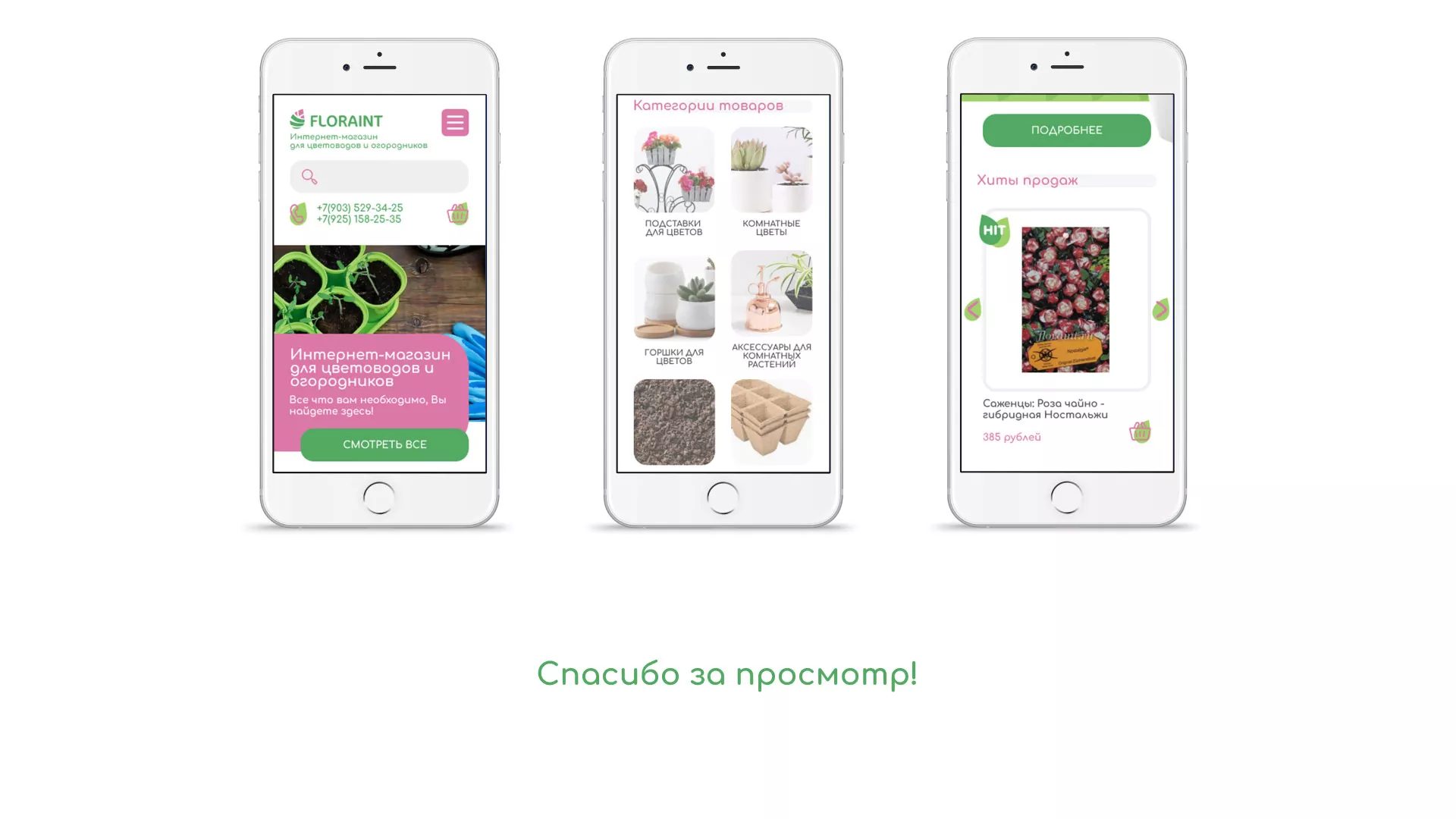 Создание логотипа и интернет-магазина «FLORAINT» в Дербенте