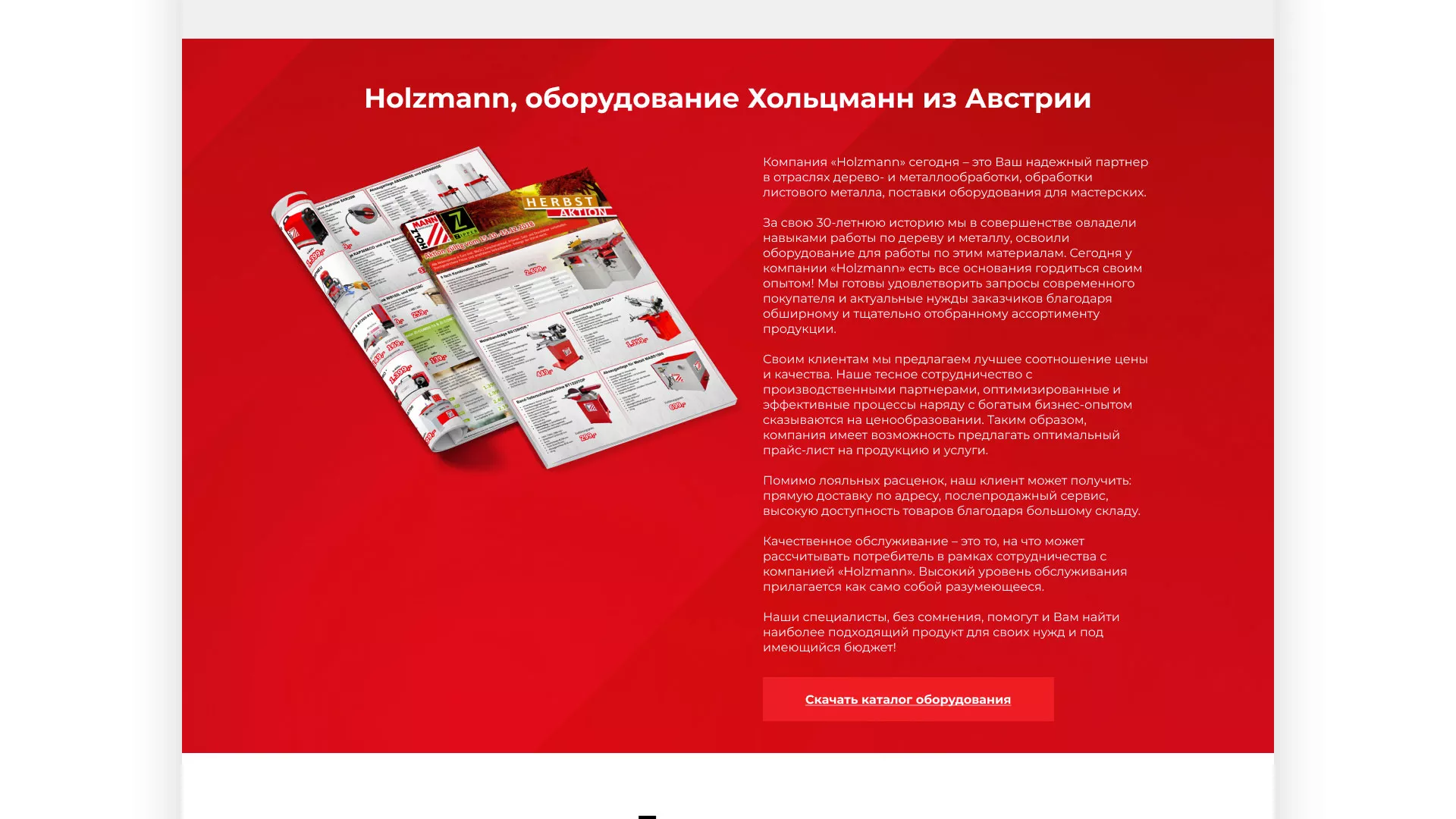 Создание сайта компании «HOLZMANN Maschinen GmbH» в Дербенте