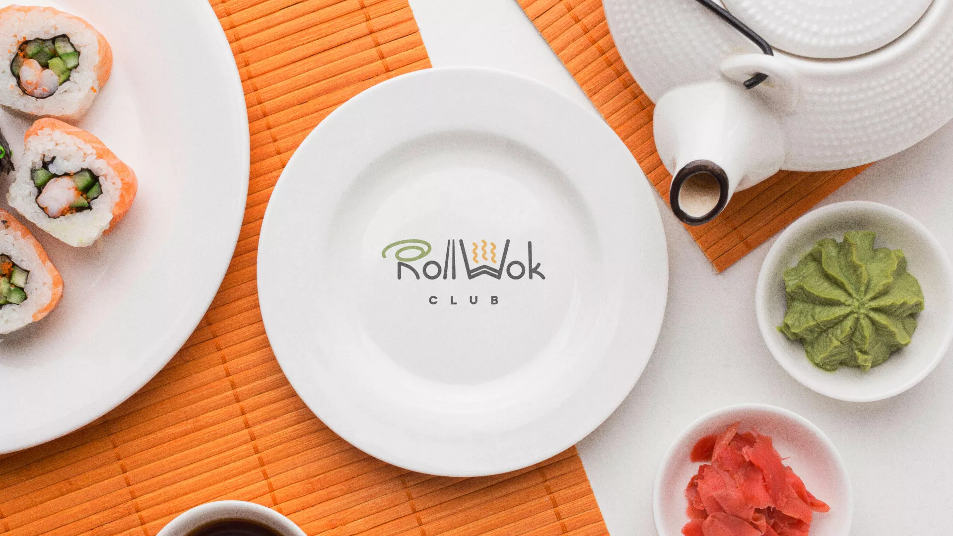 Разработка логотипа и фирменного стиля в Дербенте для суши-бара «Roll Wok Club» Разработка логотипа и фирменного стиля в Дербенте для суши-бара «Roll Wok Club»